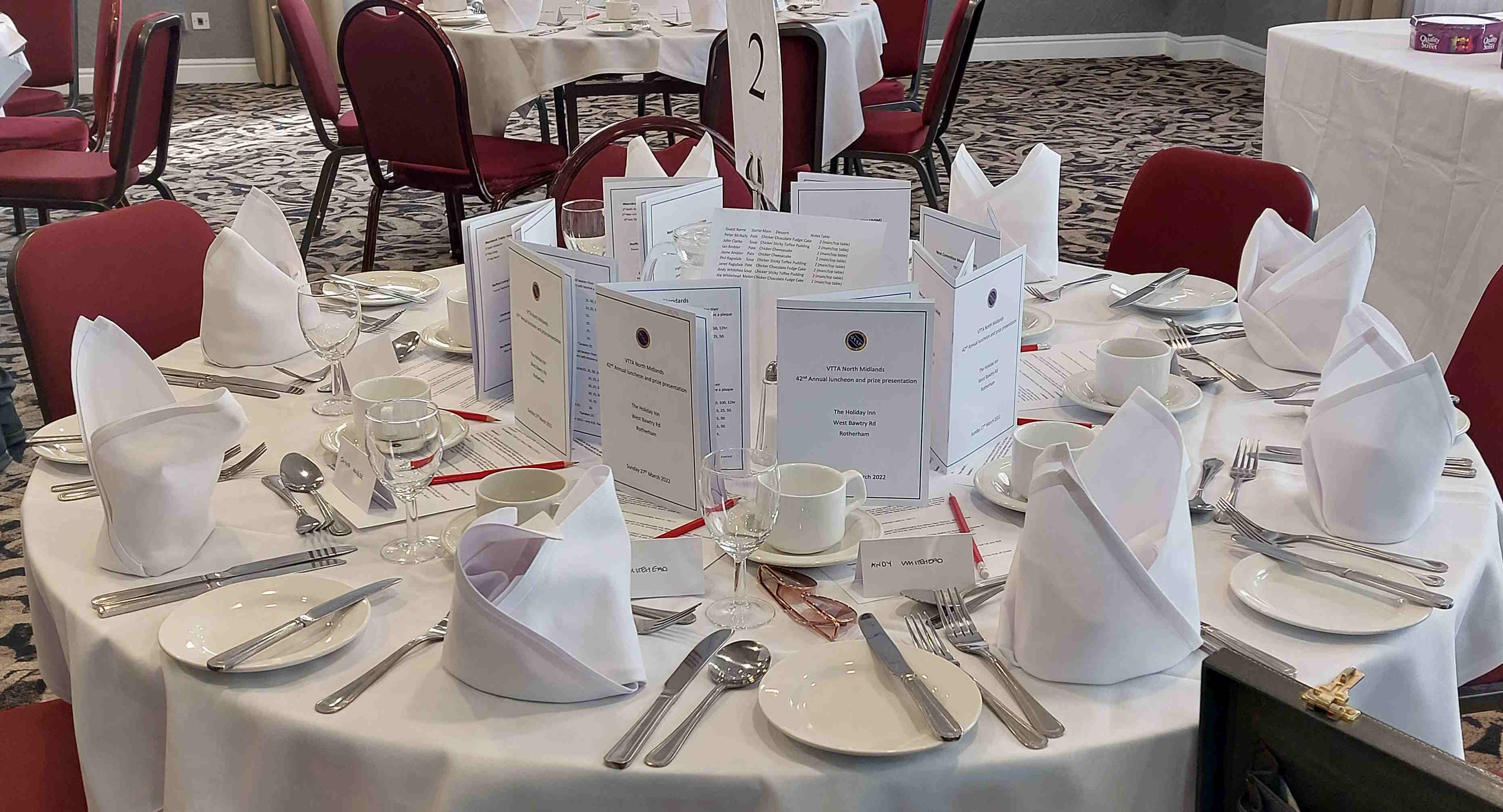 Tickets for the North Midlands' Annual Luncheon and Prize Presentation, 18/2/2024.