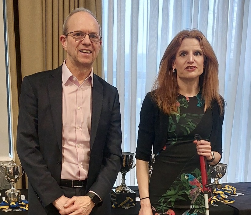 Rachael Elliott and Ian Greenstreet: Special guests at the North Midlands' Prize Presentation and Luncheon, February 2025